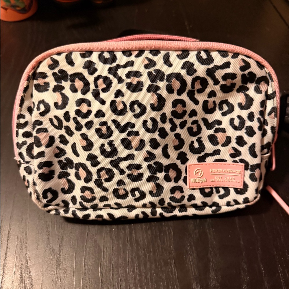 WOLFPAK Leopard Print CROSSBODY/ SLING BAG Pink Accents